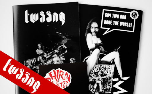 twÃ¤Ã¤ng small / twÃ¤Ã¤ng // cut up comic book is out now<br><br>
<b>HIRNPLATZT07</b><br>
Title: <b>TWÃ„Ã„NG</b><br>
Artists: <b>SANSCULOTTE feat. ZOMBIEFLESHEATER</b><br>
Format: Magazine, A5, 40 pages, b/w<br>
Copies: 100<br><br>

